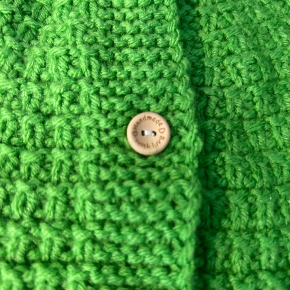 Green jacket and booties set for baby boy - Picture 3 of 3